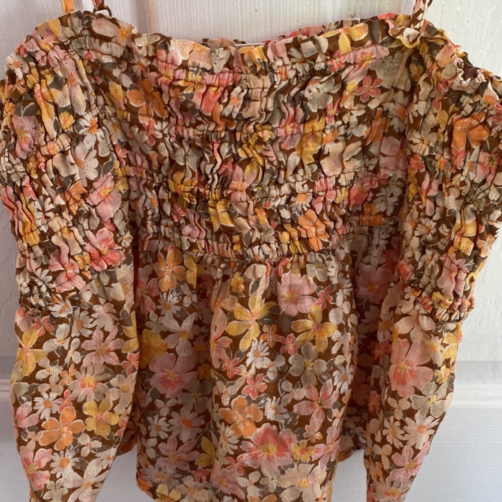 Beautiful floral babydoll tank. Size medium. American Eagle. New! - Picture 3 of 5